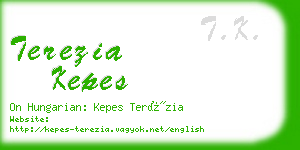 terezia kepes business card